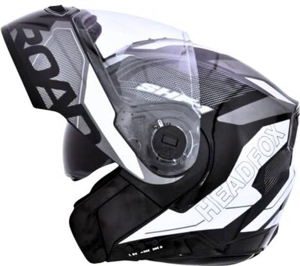 HEADFOX N2 Air 7 Smart Bluetooth Calls | Music | GPS | Waterproof | Voice Asst. Road DV Motorbike Helmet
