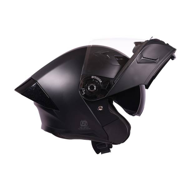 ROYAL ENFIELD Stealth Modular Flip-Up | Dual Visor | Free Extra Smoke Visor | ISI & DOT Motorbike Helmet