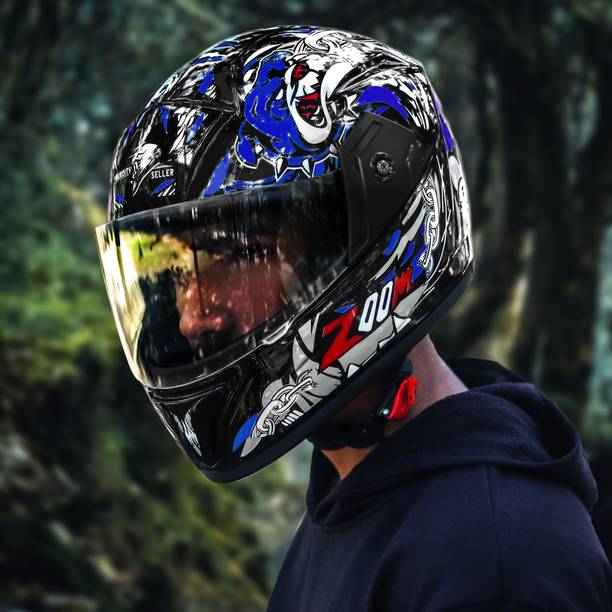 Quite SW BLUE Motorbike Helmet