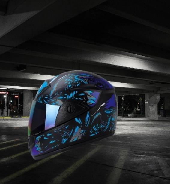 HILLIYARD Men's ABS Material Shell Full Face Rainbow Visor, Unti UV Scratch resistance Motorbike Helmet