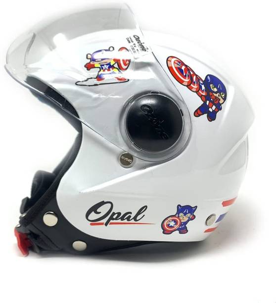 OZONE Captain America -White-Helmet Motorbike Helmet