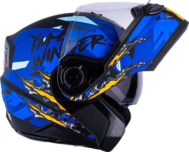 HEADFOX N2 Air 7 Smart Bluetooth Calls |Voice Asst. | GPS | Waterproof | Music Winner DV Motorbike Helmet