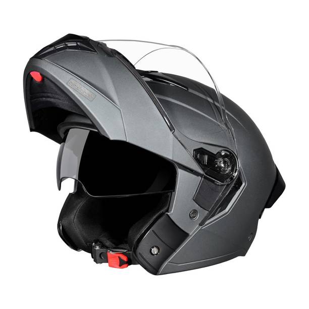STUDDS Trooper Flip-up Full Face with Dual Visor Motorbike Helmet