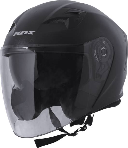 Steelbird Air SBA-17 ISS RDX BLACK OPEN FACE M SIZE 580MM WITH INNER SUN SHIELD Motorbike Helmet
