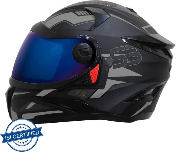 Steelbird SBH-17 Terminator Full Face Graphic Motorbike Helmet