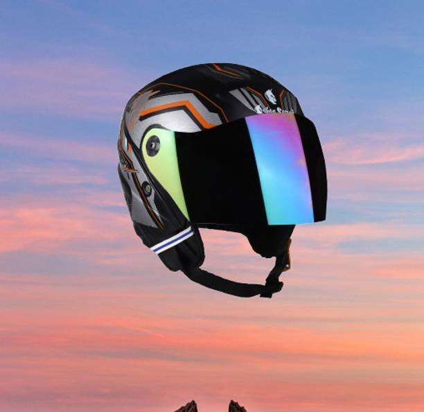 urban carrier ABS Material Full Face Rainbow Visor, UV Scratch Resistance Motorbike Helmet