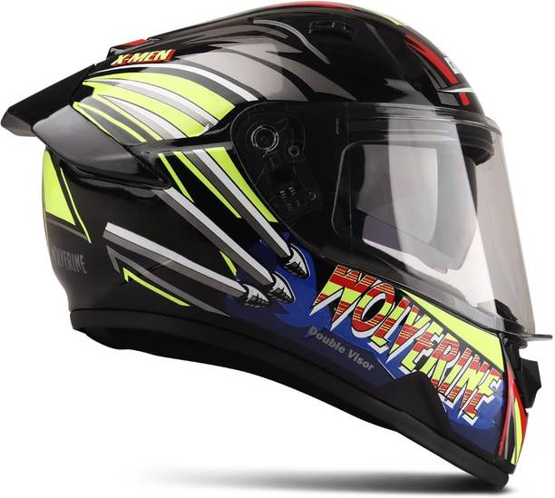 IRONVAULT ISI Certified, ABS Material Unisex with Unbreakable Visor Motorbike Helmet