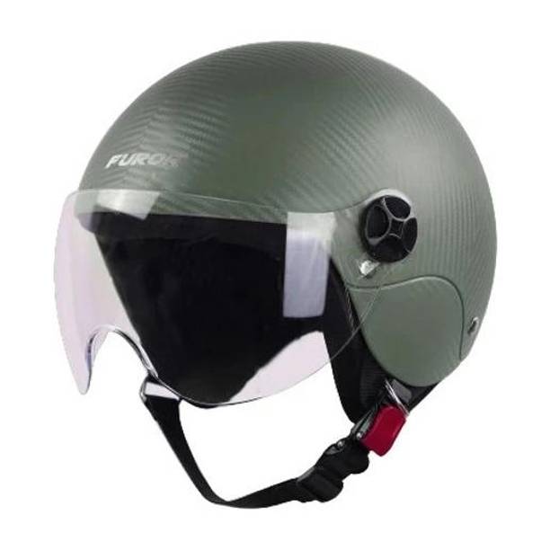 Steelbird SBH-16 Furor ISI Certified Open Face Helmet Motorbike Helmet