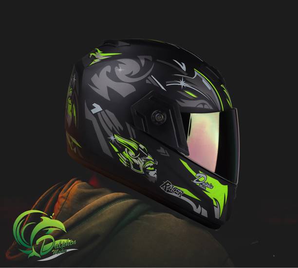 DALPHIN MODA ABS Material Shell Full Face Helmet, Unti UV Scratch Resistance Fog Resistance Motorbike Helmet