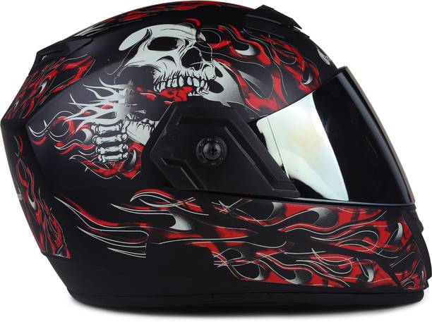 urban carrier ABS Ghost Rider Full Face Rainbow Visor Motorbike Helmet