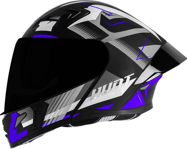 Steelbird SBA-20 Hunt ISI Certified Flip-Up Graphic Helmet for Men and Women Motorbike Helmet