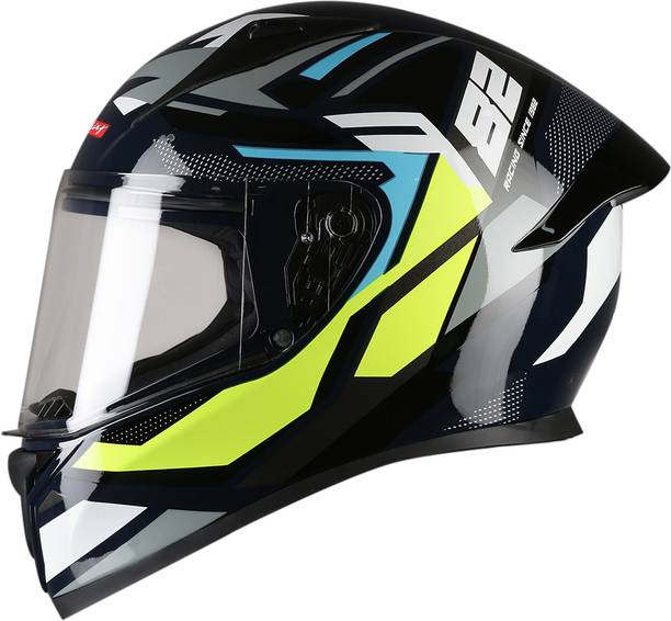 TVS Titan Series Full Face Premium Bike Helmets for Men with ABS Shell Motorbike Helmet
