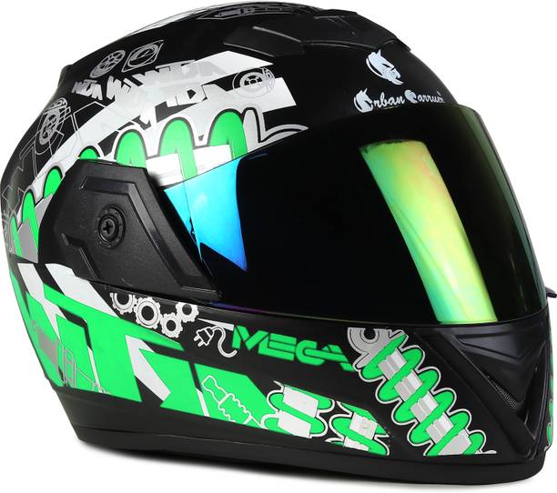 urban carrier ABS Material Full Face Rainbow Visor, UV Scratch Resistance Motorbike Helmet