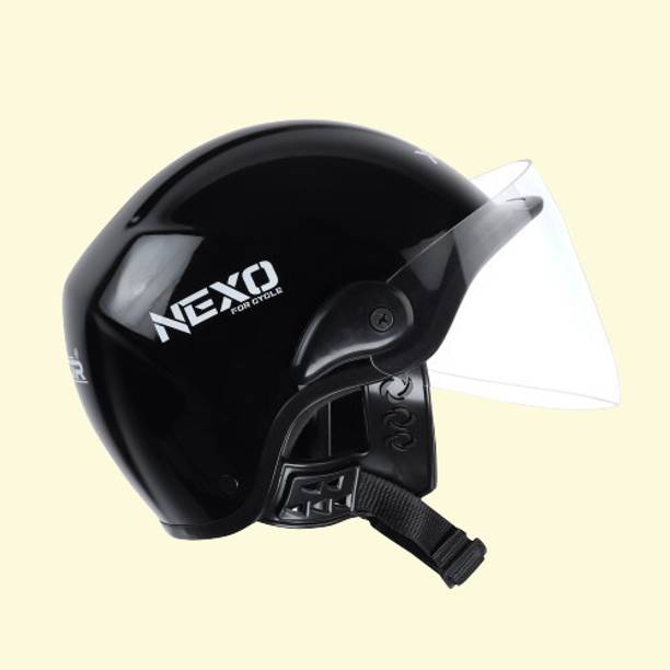 Xinor Nexo Half Helmet for Scooty & Motorbike with Clear Visor Motorsports Helmet