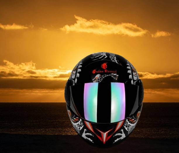 urban carrier ABS Material Full Face Rainbow Visor, UV Scratch Resistance Motorbike Helmet