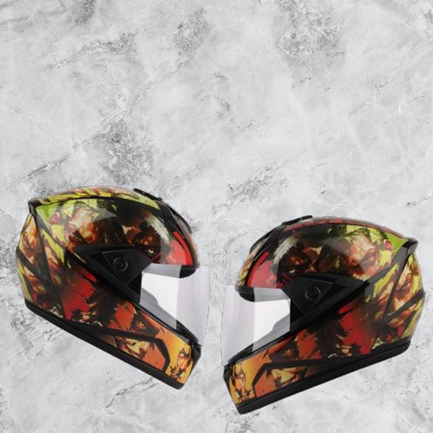 ROAD ARMOR ABS Material Full Face PC Visor, UV Scratch Resistance Motorbike Helmet Motorbike Helmet