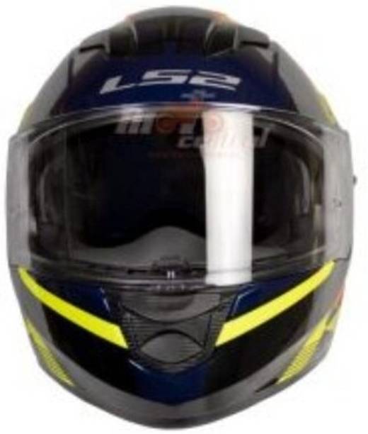 LS2 FF320 STREAM EVO REFLEX MATT NAVY BLUE HI-VIZ ORANGE XL Motorbike Helmet