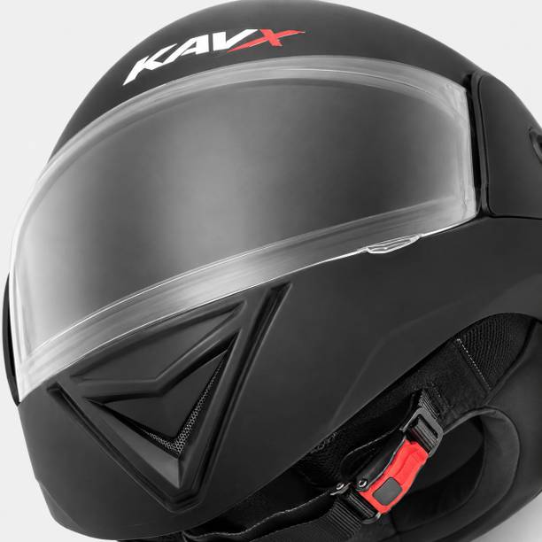 KAVX Mega Full Face Helmet with Clear Visor - ISI Certified Bike Helmet Motorbike Helmet