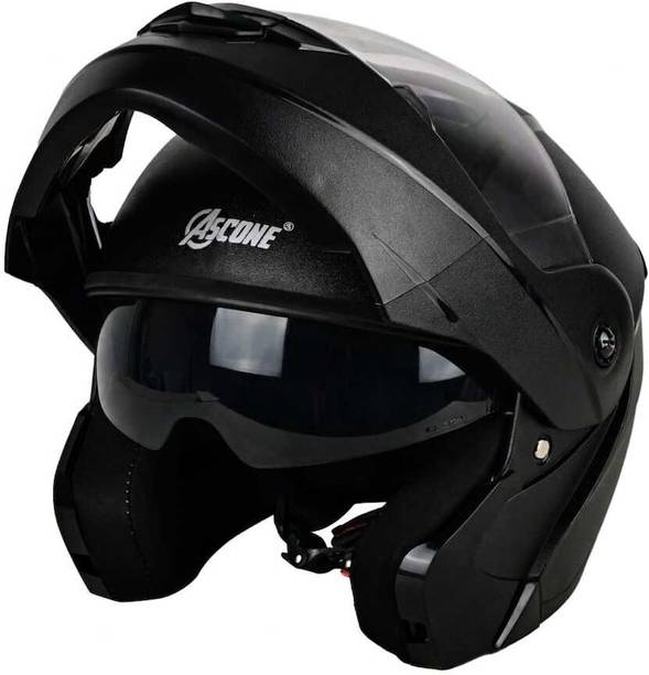 ASCONE Flip Up Helmet Dual Visor for Men ISI Certified, Anti-Scratch & UV Resistant Motorbike Helmet