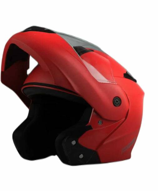 Racing-1 Foroly Abs Material Flip-Up With Anti UV Pc Visor Unisex Motorbike Helmet
