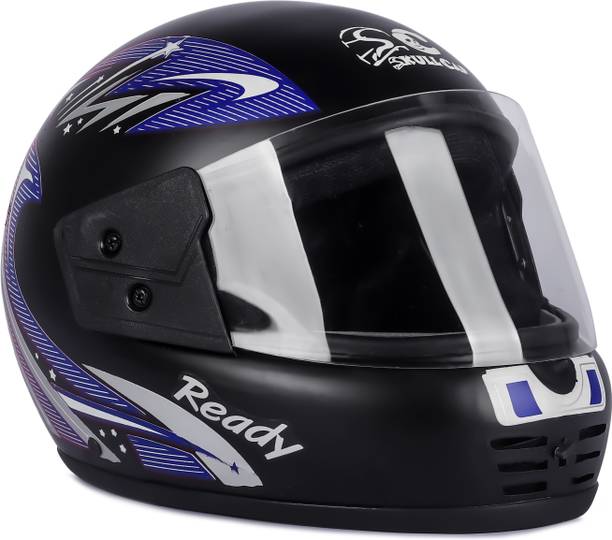 SKULLCAP Blue color full face premium helmet Motorbike Helmet