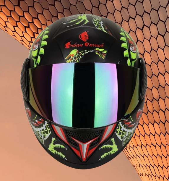 urban carrier ABS Material Full Face PC Visor, UV Scratch Resistance Motorbike Helmet
