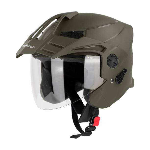 Steelbird SBH-23 Hunter ISI Certified Open Face Helmet Motorbike Helmet