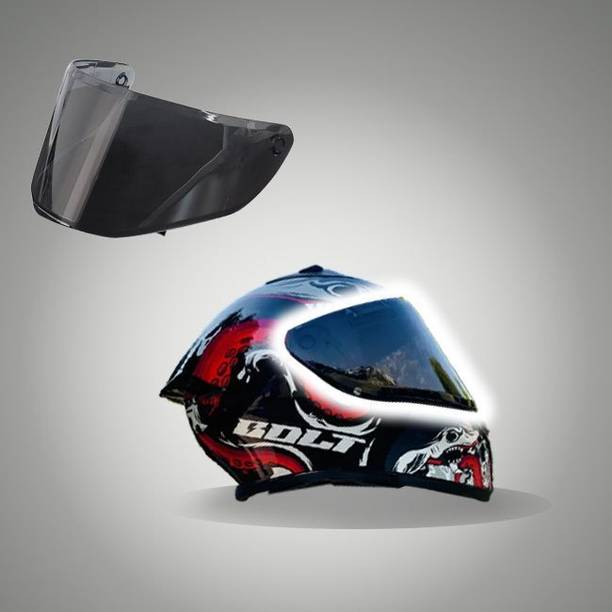 VEGA Smoke visor for Bolt and Bolt Decor/Graphics Smoke Visor for all bolt models Motorbike Helmet