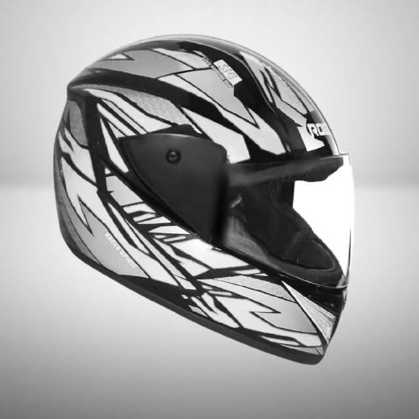 KIN Full Face Helmet_ISI certified_Silver_H03 Motorbike Helmet
