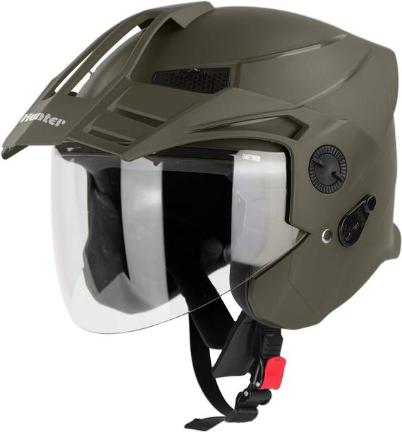 Steelbird SBH-23 Hunter ISI Certified Open Face Motorbike Helmet