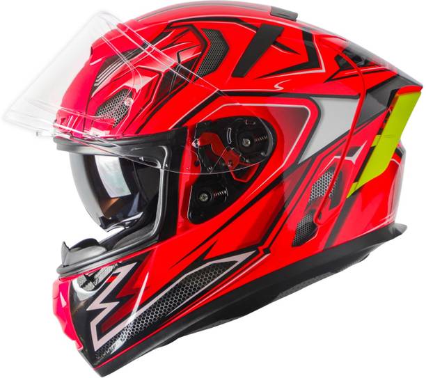इगनाइट IGN-4 Racer ISI/DOT Certified Full Face Graphic Helmet with Inner Sun Shield हेलमेट