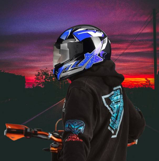 urban carrier ABS Material Full Face Rainbow Visor, UV Scratch Resistance Motorbike Helmet