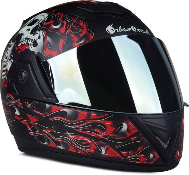 urban carrier ABS Ghost Rider Full Face Rainbow Visor Motorbike Helmet