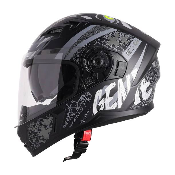 Steelbird SBA-21 Genie ISI Certified Full Face Graphic Helmet for Men and Women Motorbike Helmet