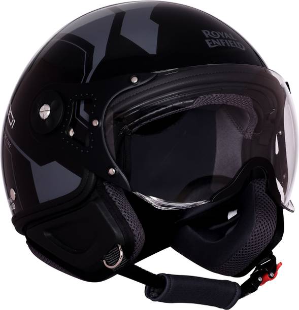 रॉयल एनफील्ड AirForce 1 1901 Open Face with Visor | ISI & DOT Certified | For Men & Women हेलमेट