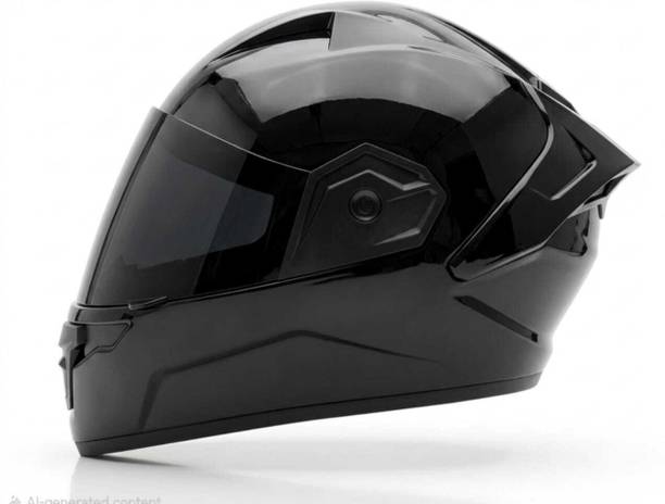 TRINOS Raven ABS Material Spoiler with Black Visor Motorbike Helmet