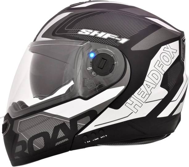 HEADFOX N2 Air 7 Smart Bluetooth Waterproof | Music | GPS | Calls | Voice Asst. Road DV Motorbike Helmet