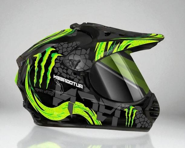 FOROLY Autogreen X7 Agn Monster ABS Material with Pc Visor (KK-1) Motorbike Helmet