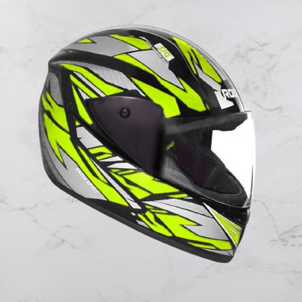 KIN Full Face Helmet_ISI certified_Light Green_H23 Motorbike Helmet