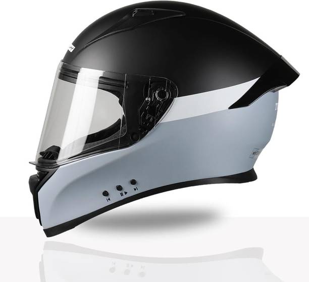 TVS Racing Full Face Helmet with Bluetooth 5.2, ISI/DOT Certified Motorbike Helmet