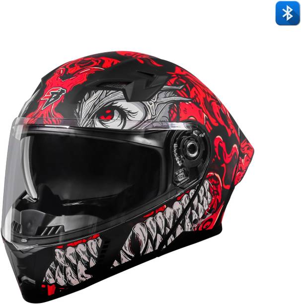 Steelbird SBA-20 Draco Bluetooth Full Face ISI Certified Helmet for Men Motorbike Helmet