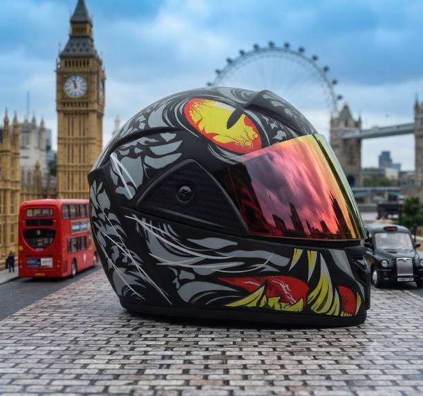 urban carrier ABS Material Full Face PC Visor, UV Scratch Resistance Motorbike Helmet