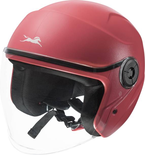 TVS ACE ISI Certified Open face Unisex Helmet with Full Coverage Visor Motorbike Helmet