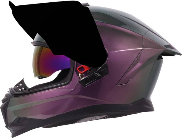 Steelbird SBH-57 Fighter ISI and DOT Certified Full Face Helmet for Men and Women Motorbike Helmet