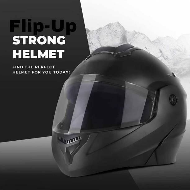 Agx Flipup ABS Material with Polycarbonate Visor Motorbike Helmet
