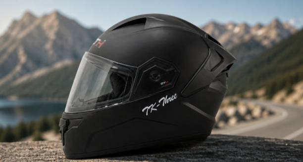 OTH Fighter Full Face Modular Helmet for Men | ISI Certified | Full Face Motorbike Helmet