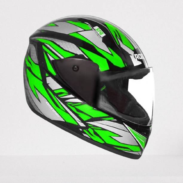 KIN Full Face Helmet_ISI certified_Green_H12 Motorbike Helmet
