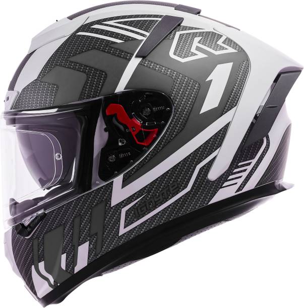 IGNYTE IGN-4 Atomixx ISI/DOT Certified Full Face Graphic Helmet with Inner Sun Shield Motorbike Helmet