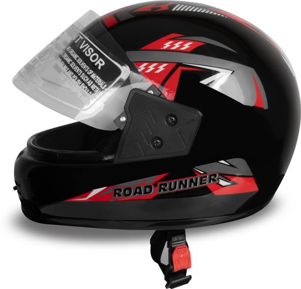 NOAX young men helmet for riding motorbike__-Black2929-Red jaali-ABCD Motorbike Helmet