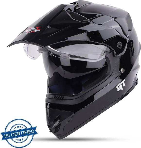 Steelbird Off Road GT ISI Certified Motocross for Men with Inner Sun Shield Motorbike Helmet